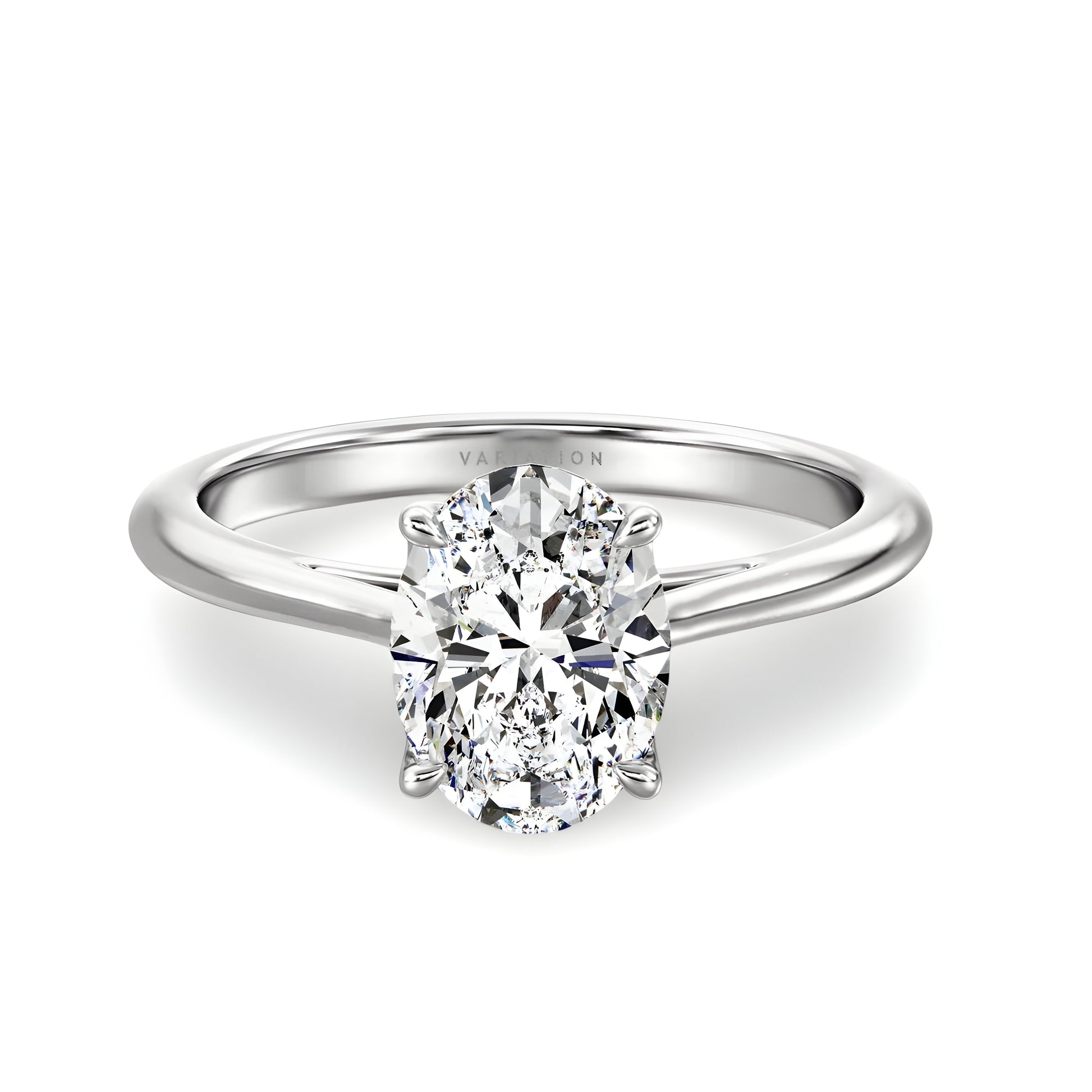 3.0 CT Oval Amina Solitaire Ring - MG ESSENCE