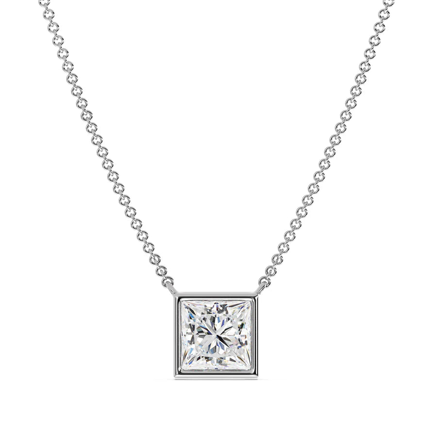 2.5 CT Cushion Cut Majestic Necklace - MG ESSENCE