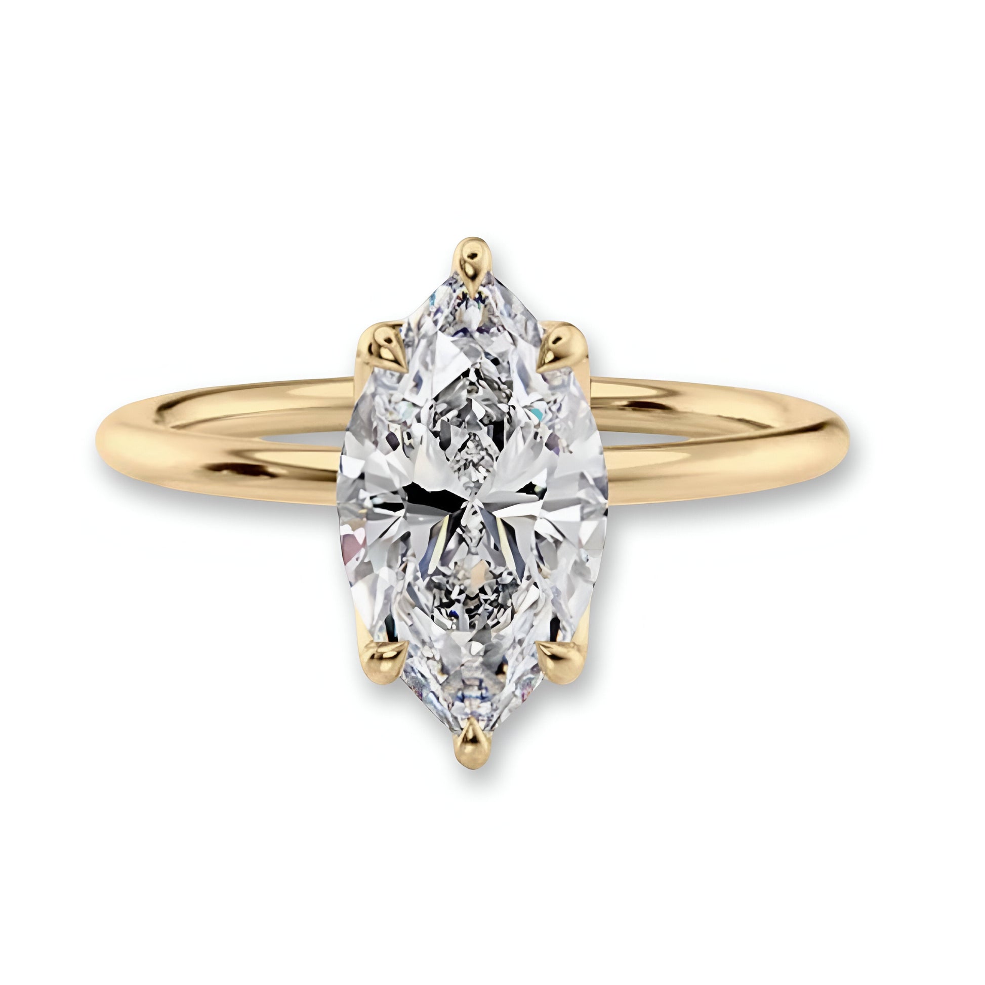 2.0CT Marquise Cut W/ 6 Prongs MG ESSENCE