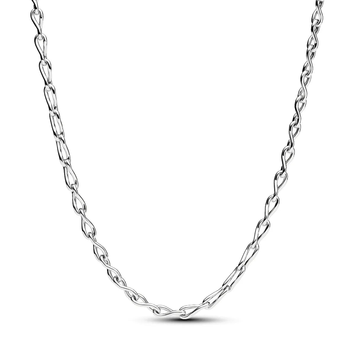Silver Twisted Grace Necklace - MG ESSENCE