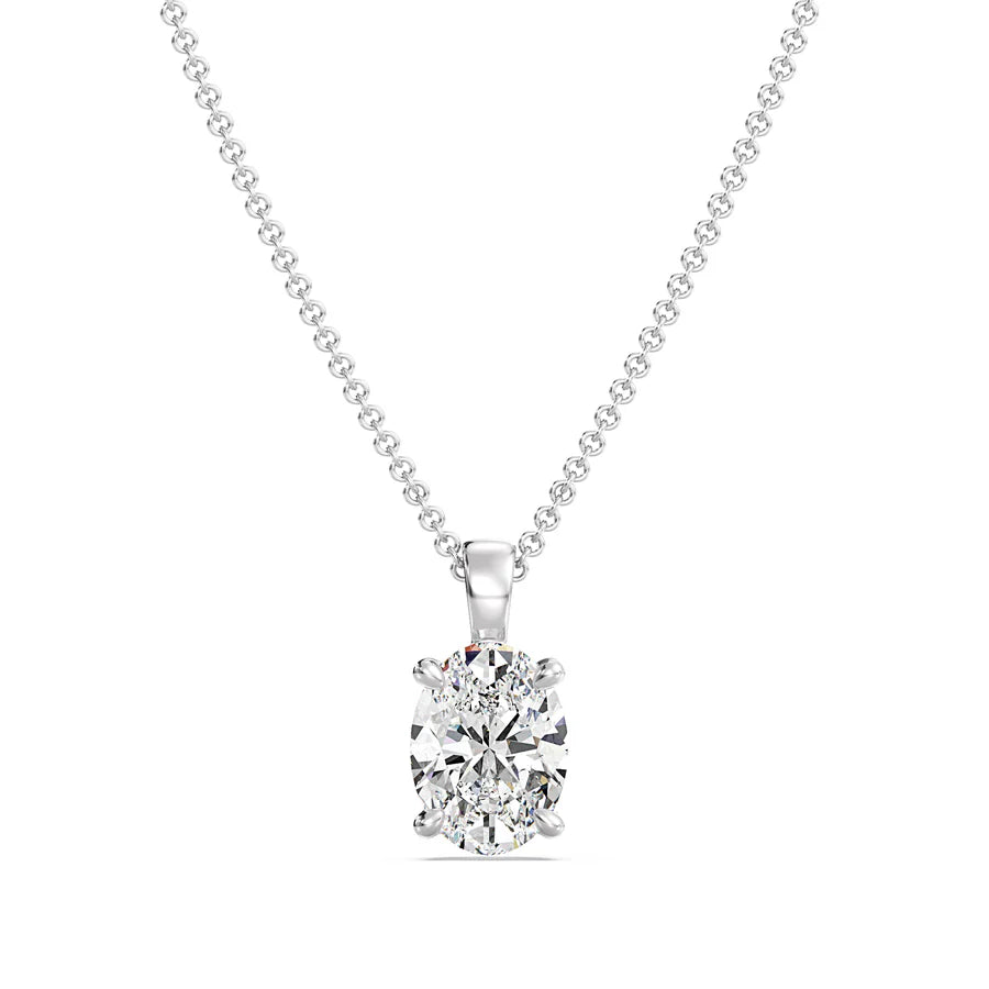 2.0 CT Oval Cut Opal Dream Necklace - MG ESSENCE
