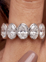 The Oval Bezel Eternity Line Band