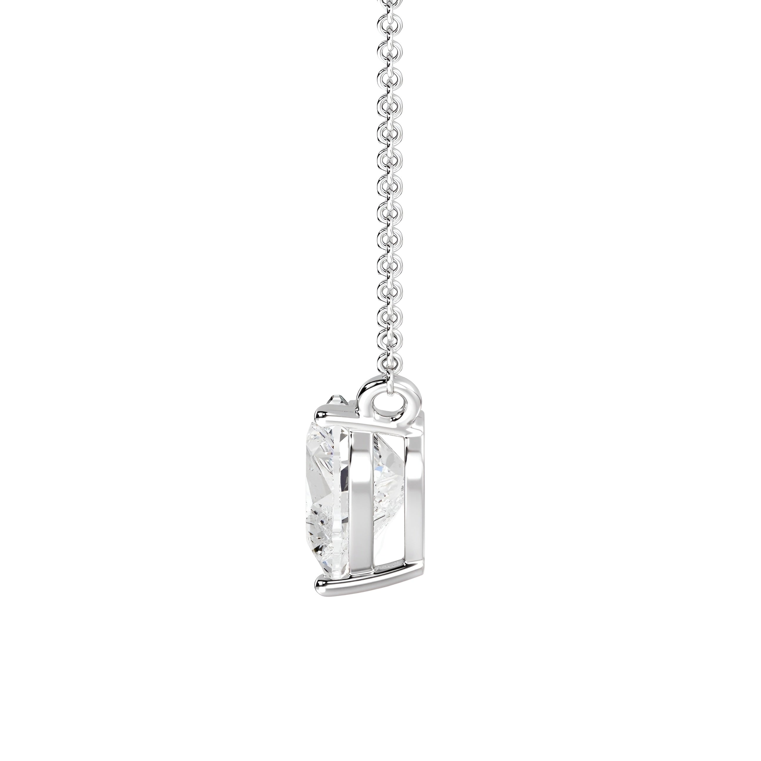 2.0ct Heart Solitaire Necklace
