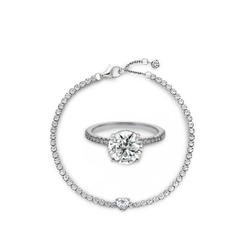 2.0CT Round Brilliant W/ Tennis Bracelet