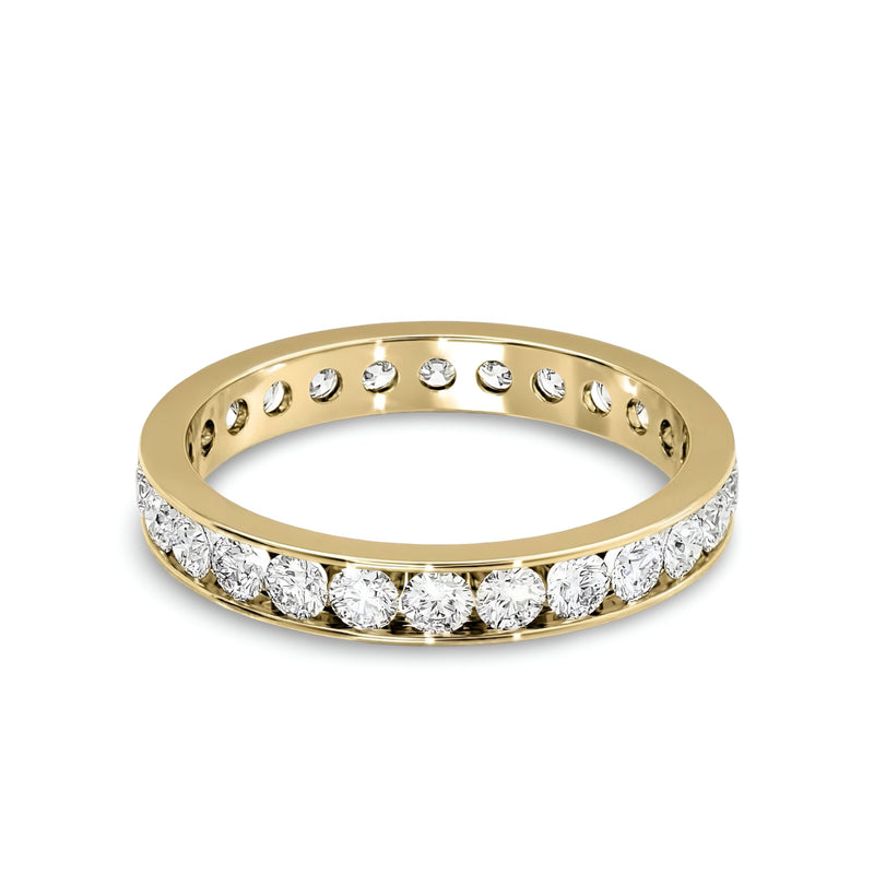 MG INFINITY™️ GOLD ROUND CHANNEL ETERNITY BAND