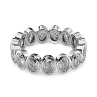The Oval Bezel Eternity Line Band