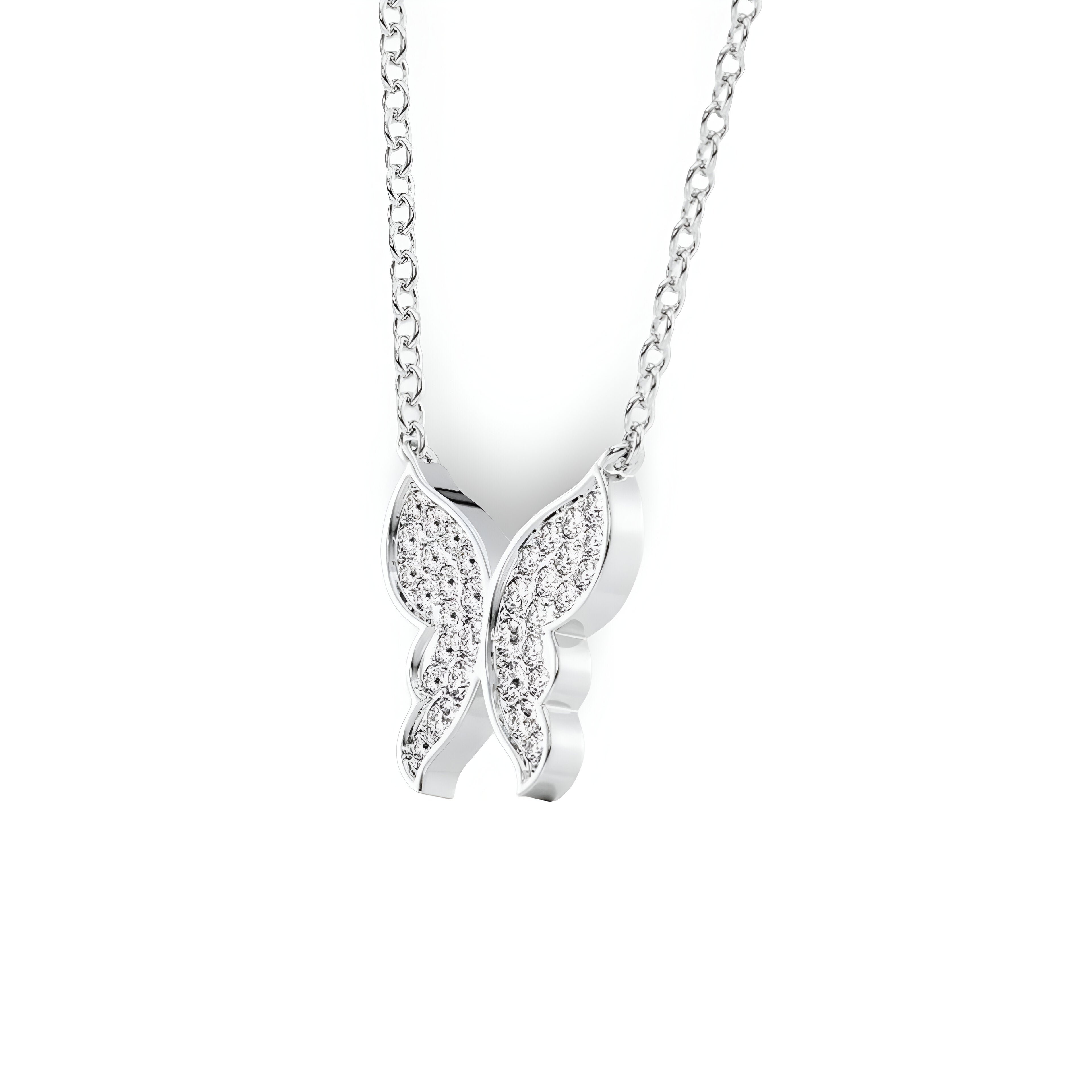 Moonlit Butterfly Necklace