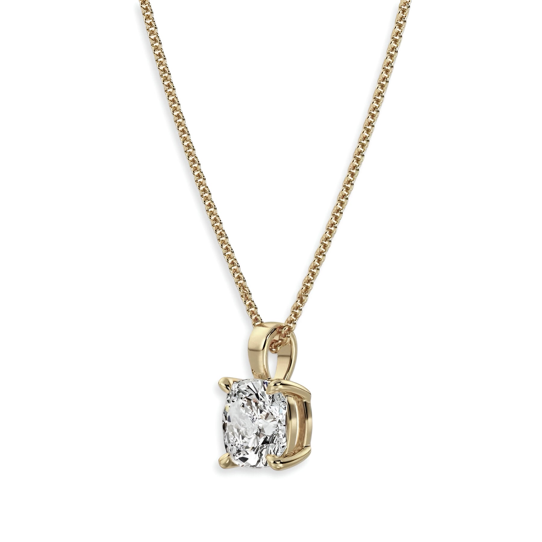 2.0 CT Oval Cut Celestial Necklace