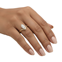 Marquise Cut V-Prong Solitaire Ring