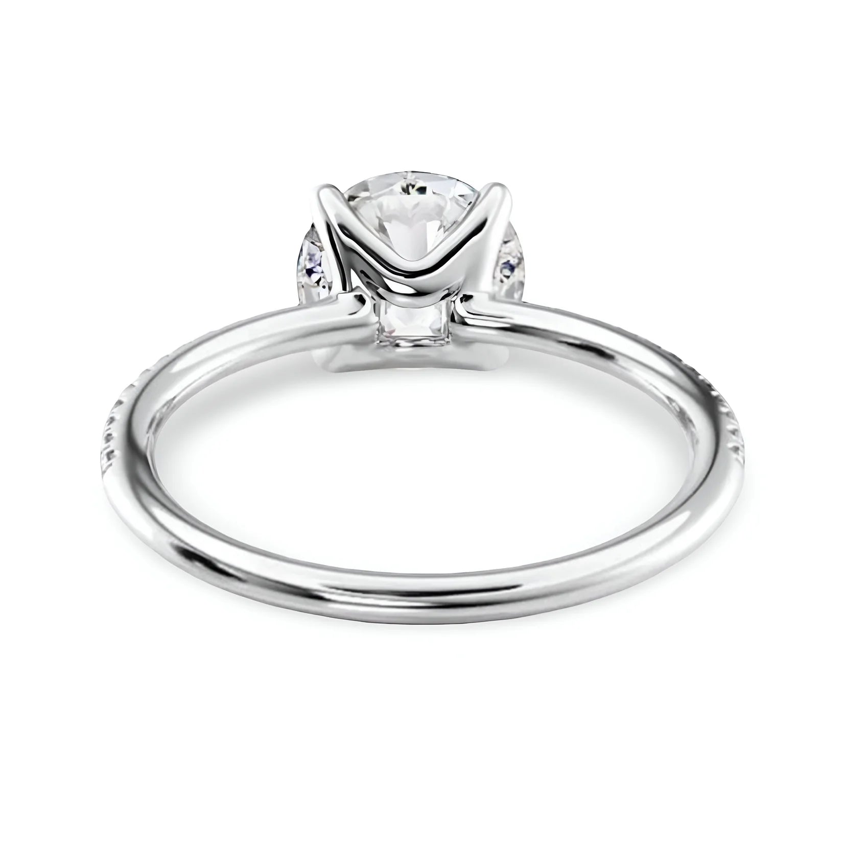 2.0CT Round Brilliant Set in Pavé