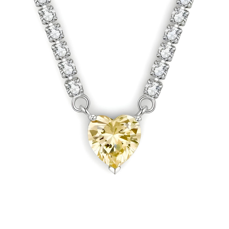 Sunlit Embrace Tennis Necklace