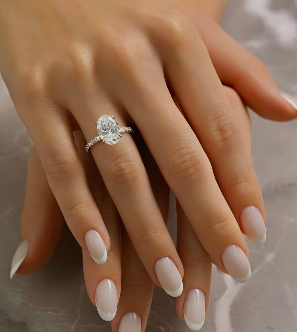 MG OLYSSIA®3.0 CT Oval Cut Ring - MG ESSENCE