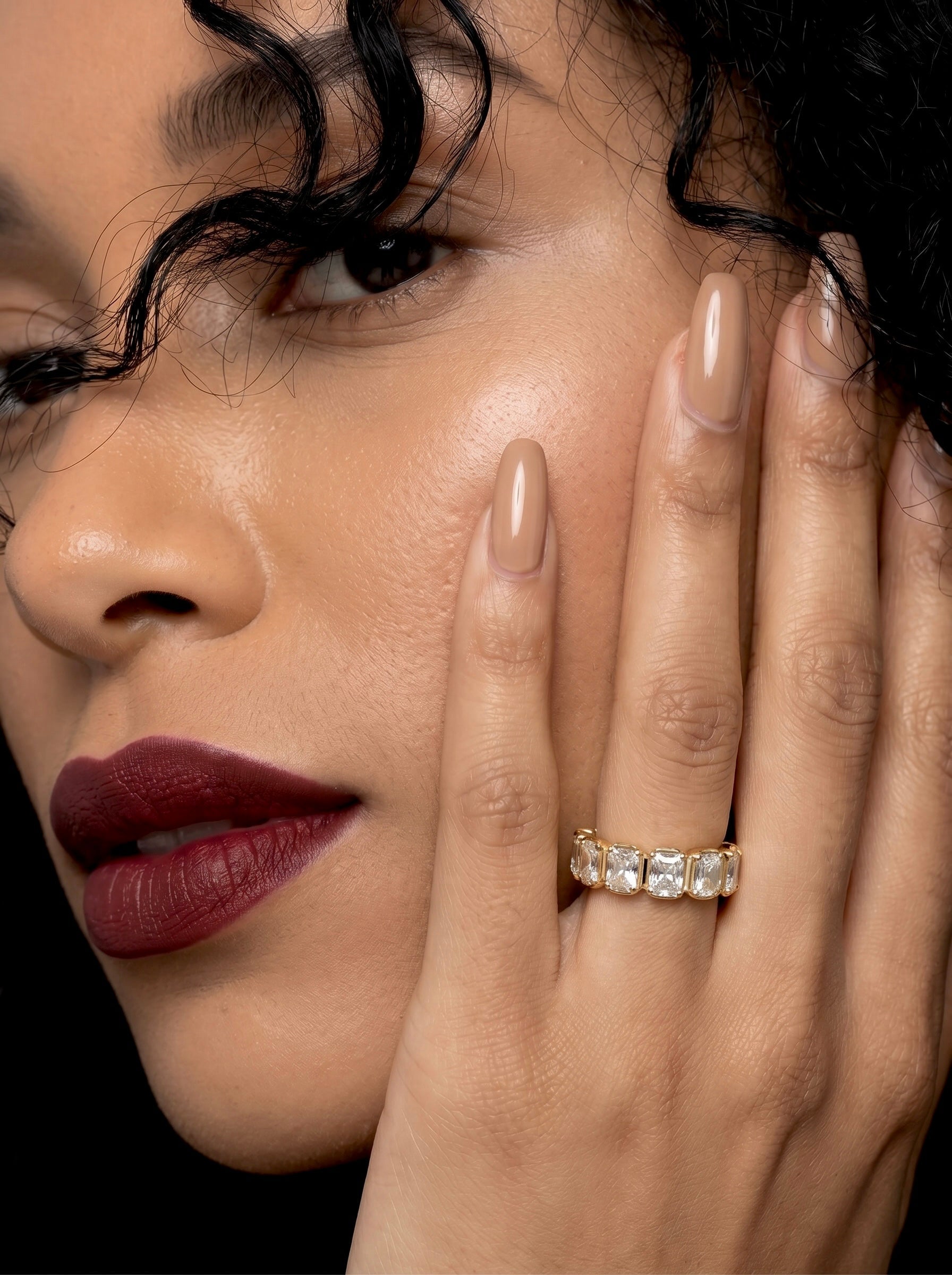 Radiant Cut Bezel Eternity Band