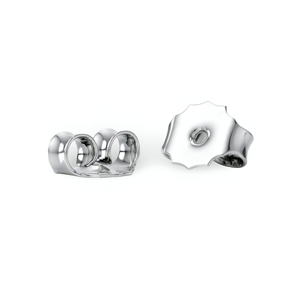 1.5 CT Radiant Cut Silver Ember Glow Earrings MG ESSENCE