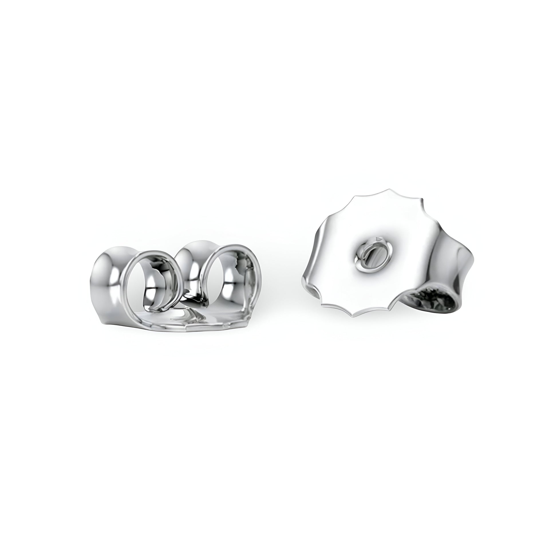 1.5 CT Radiant Cut Silver Ember Glow Earrings MG ESSENCE