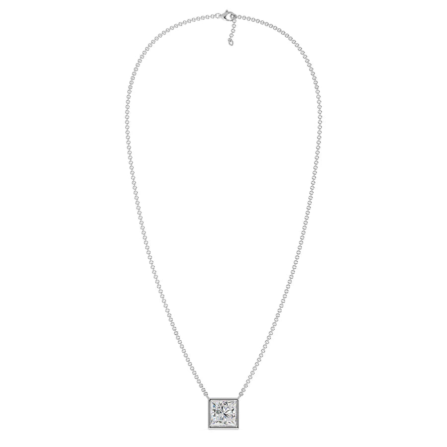 2.5 CT Cushion Cut Majestic Necklace