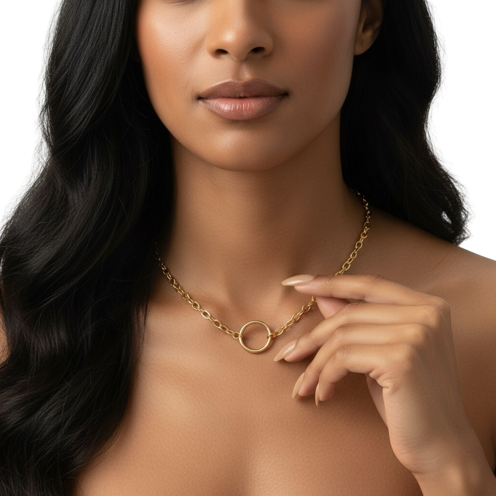 MG ESSENCE – Eternelle Circle Pendant Necklace