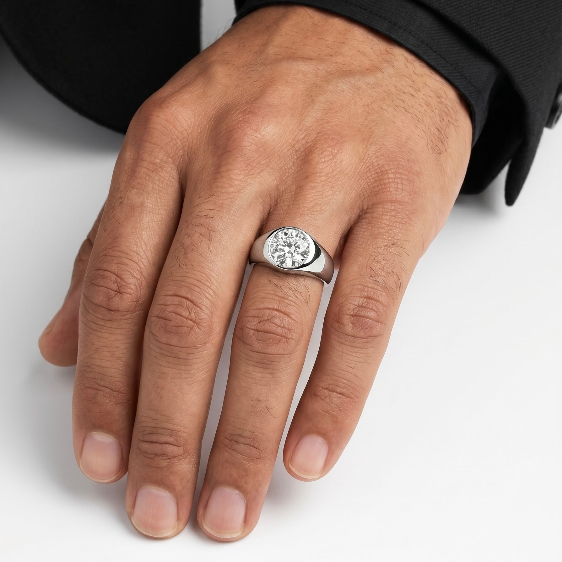 The Sovereign Band in Sterling Silver