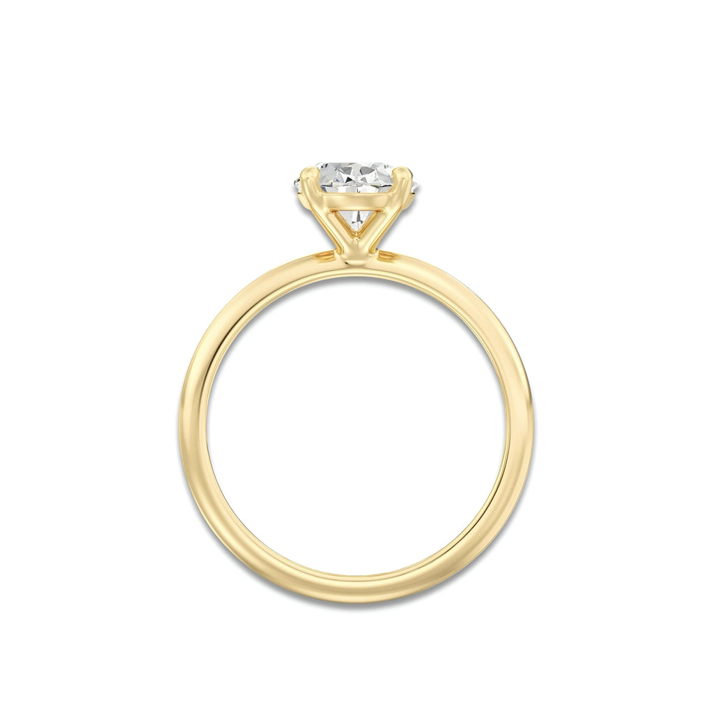 MG Solara™ 3.0CT Oval Cut Solitaire in Solid Gold MG ESSENCE