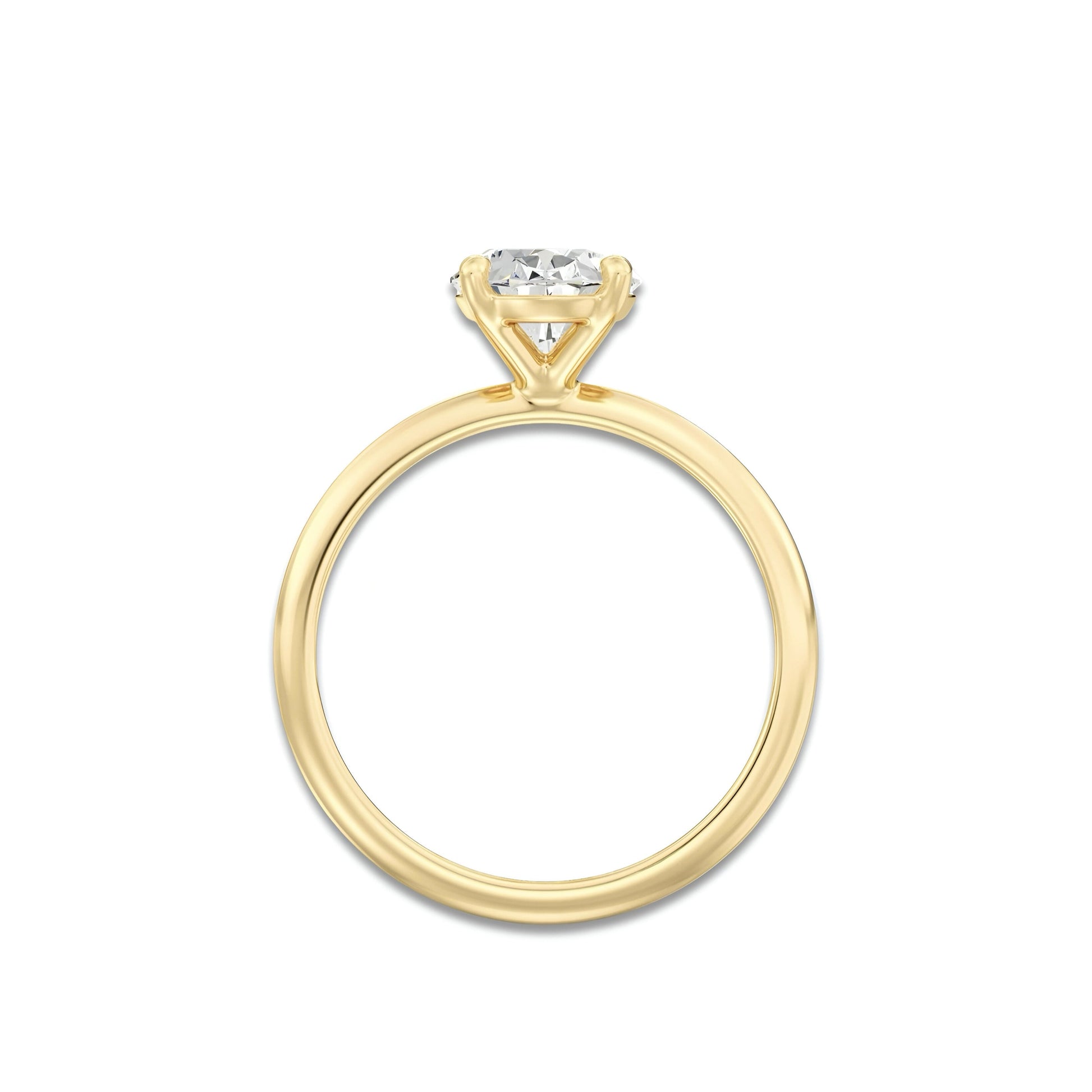 MG Solara™ 3.0CT Oval Cut Solitaire in Solid Gold MG ESSENCE