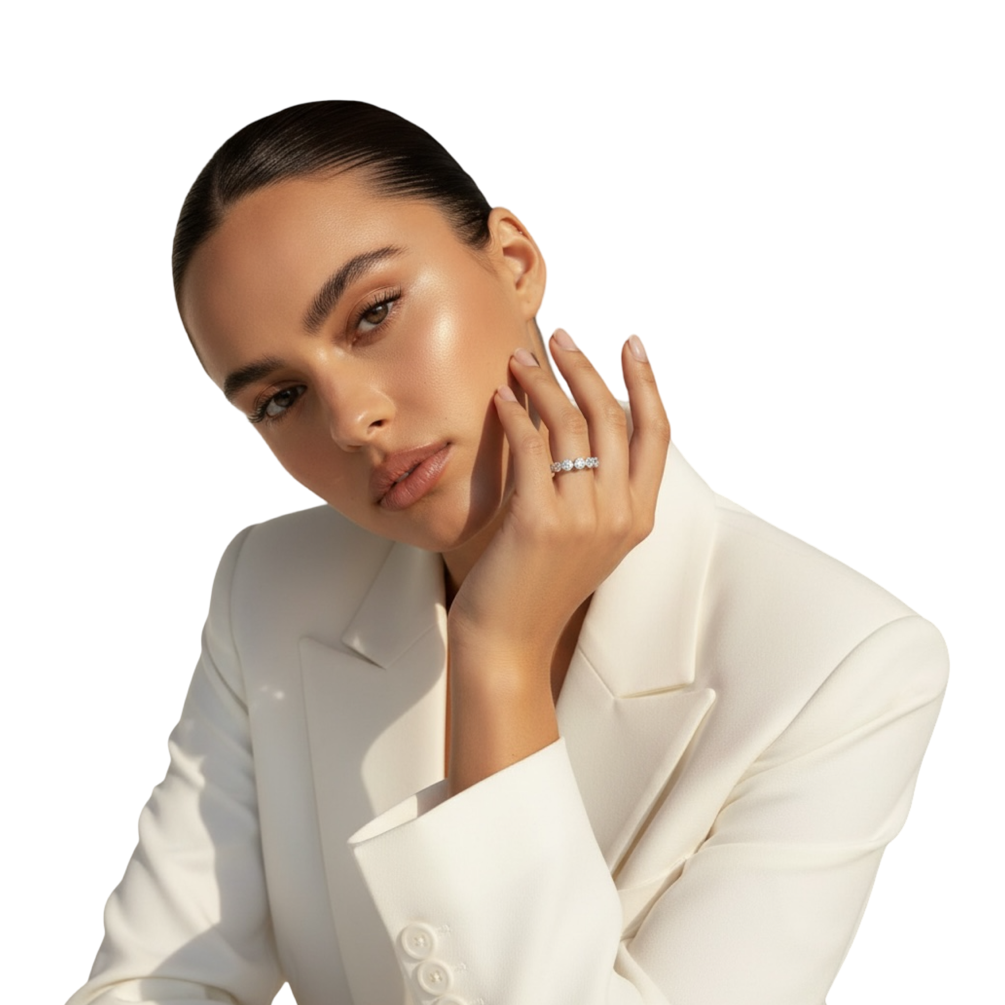 MG CASSARA™️ 2.0CT ROUND SHARED PRONG ETERNITY