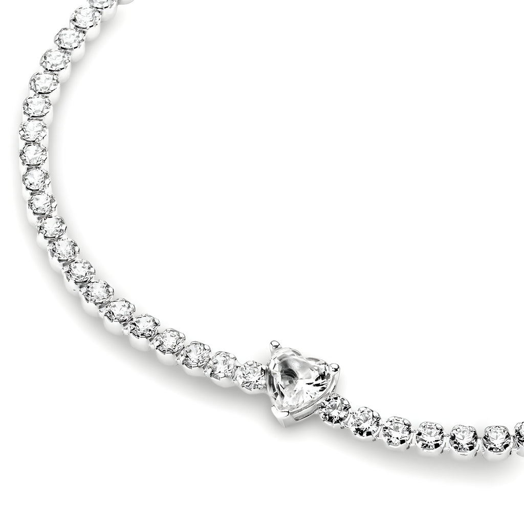 Tennis Hearted Bracelet - MG ESSENCE