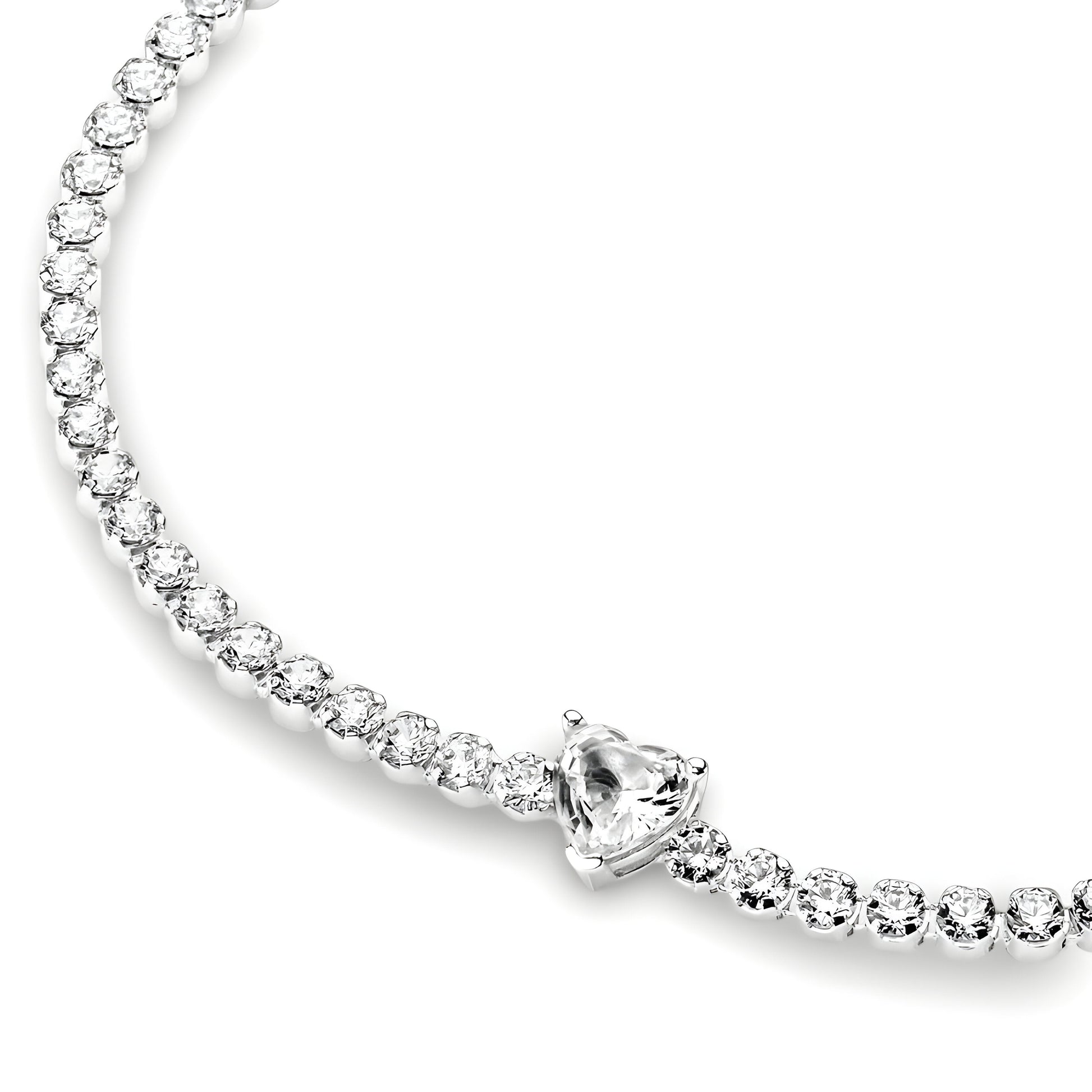 Tennis Hearted Bracelet - MG ESSENCE