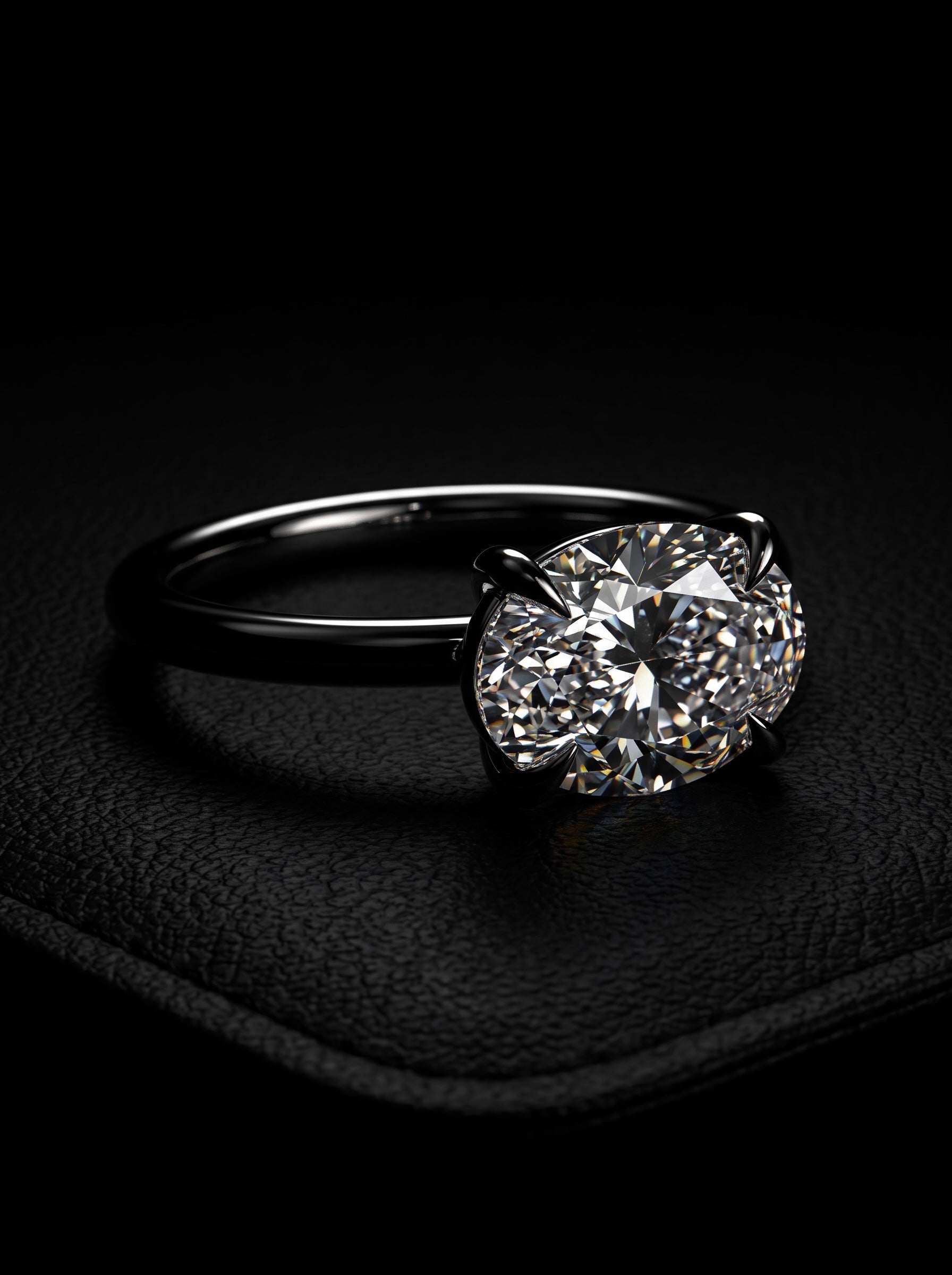 3.0ct Oval East–West Solitaire