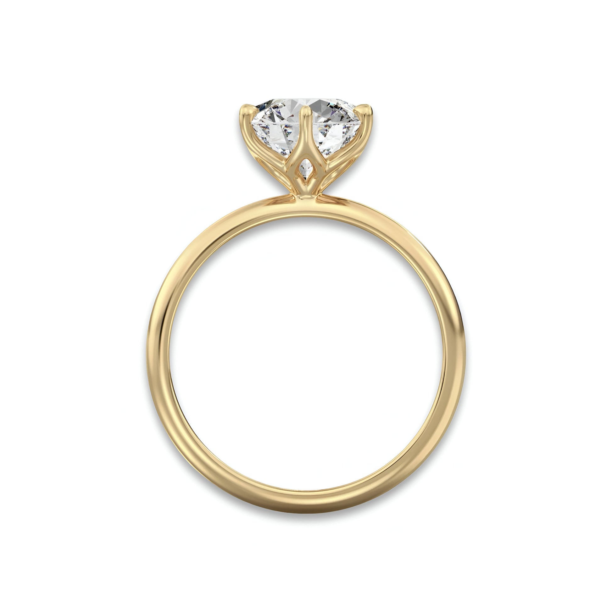 MG Aurion™ 3.0ct Round Brilliant Solitaire Ring – 9ct / 14ct / 18ct Gold MG ESSENCE