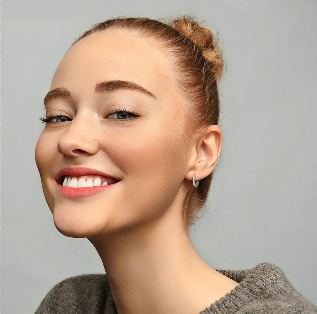 Asymmetric Heart Hoop Earrings - MG ESSENCE