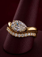 2.0ct East-West Pear Cut Solitaire Ring