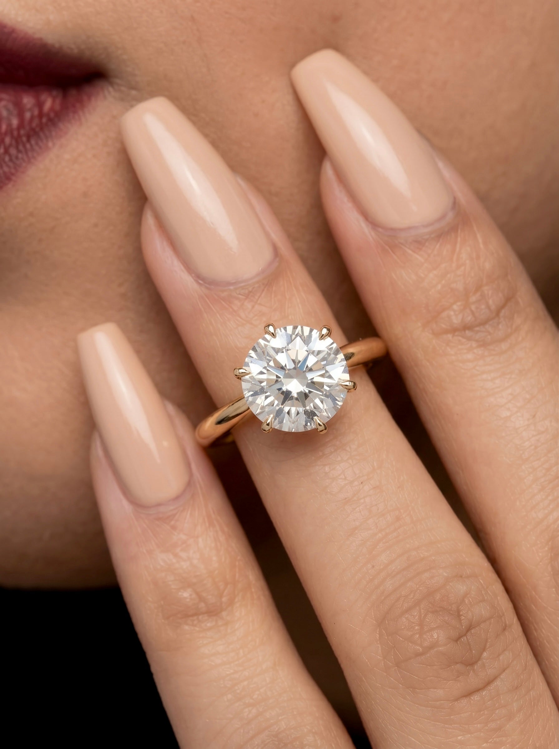 2.0ct Premium Round Brilliant Solitaire Ring – 6-Claw Tiffany Setting | 9K–18K Yellow Gold