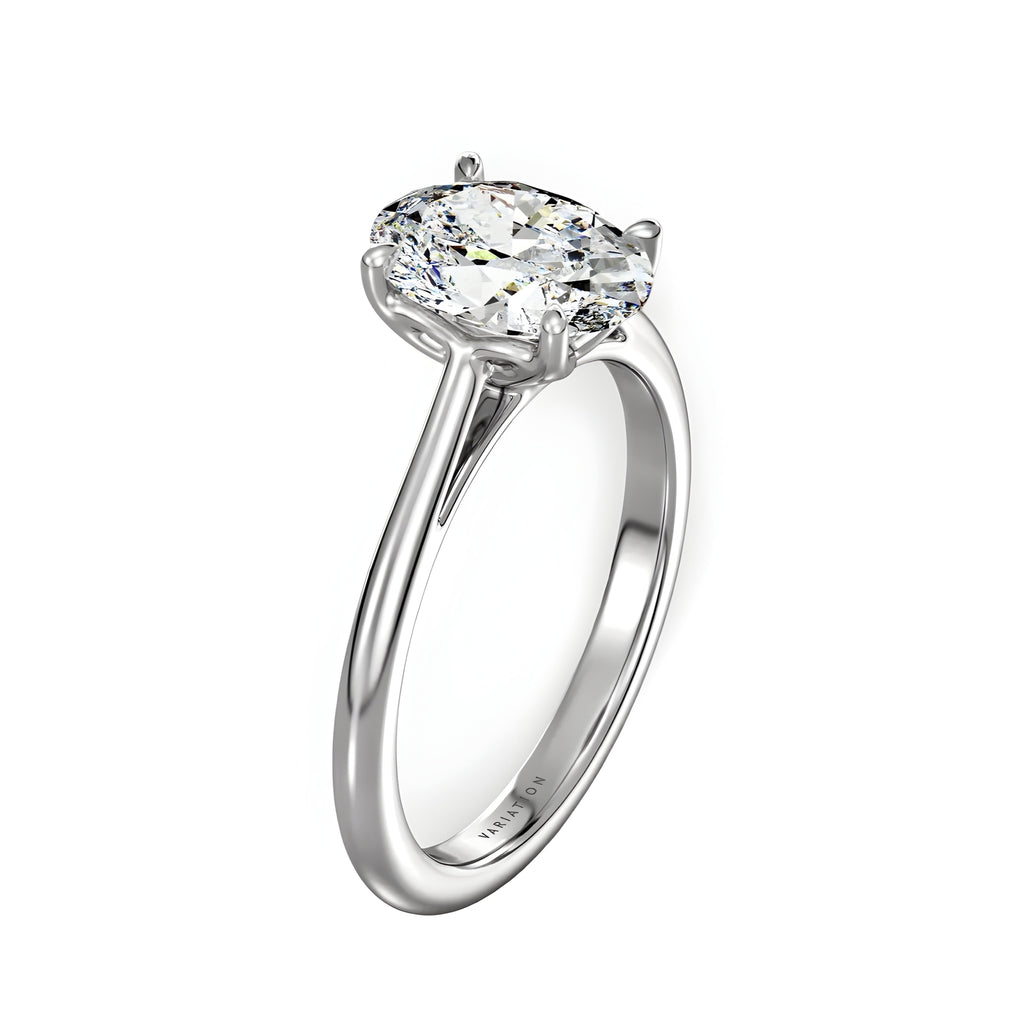 3.0 CT Oval Amina Solitaire Ring - MG ESSENCE