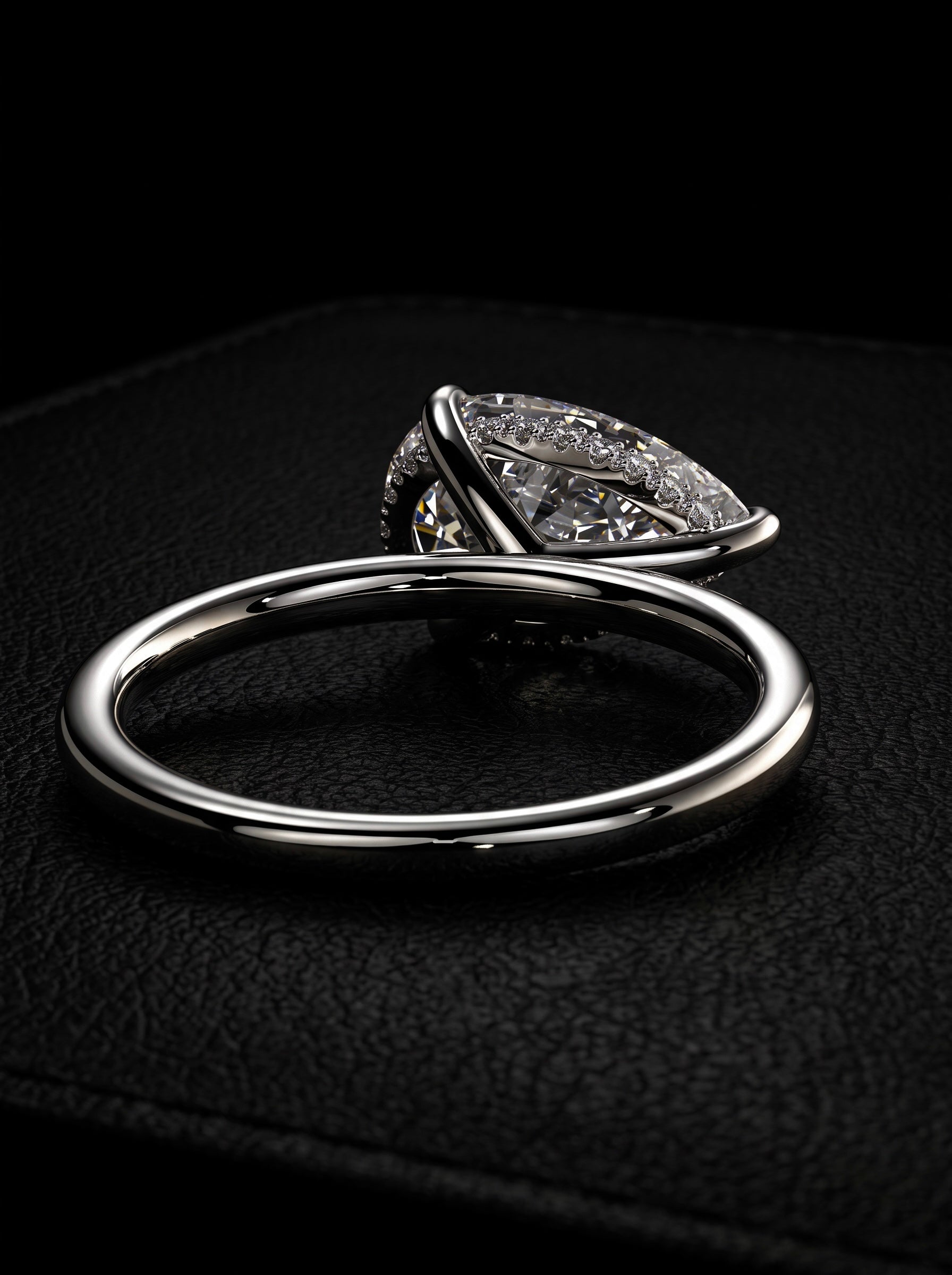 3.0ct Pear-Cut East–West Solitaire