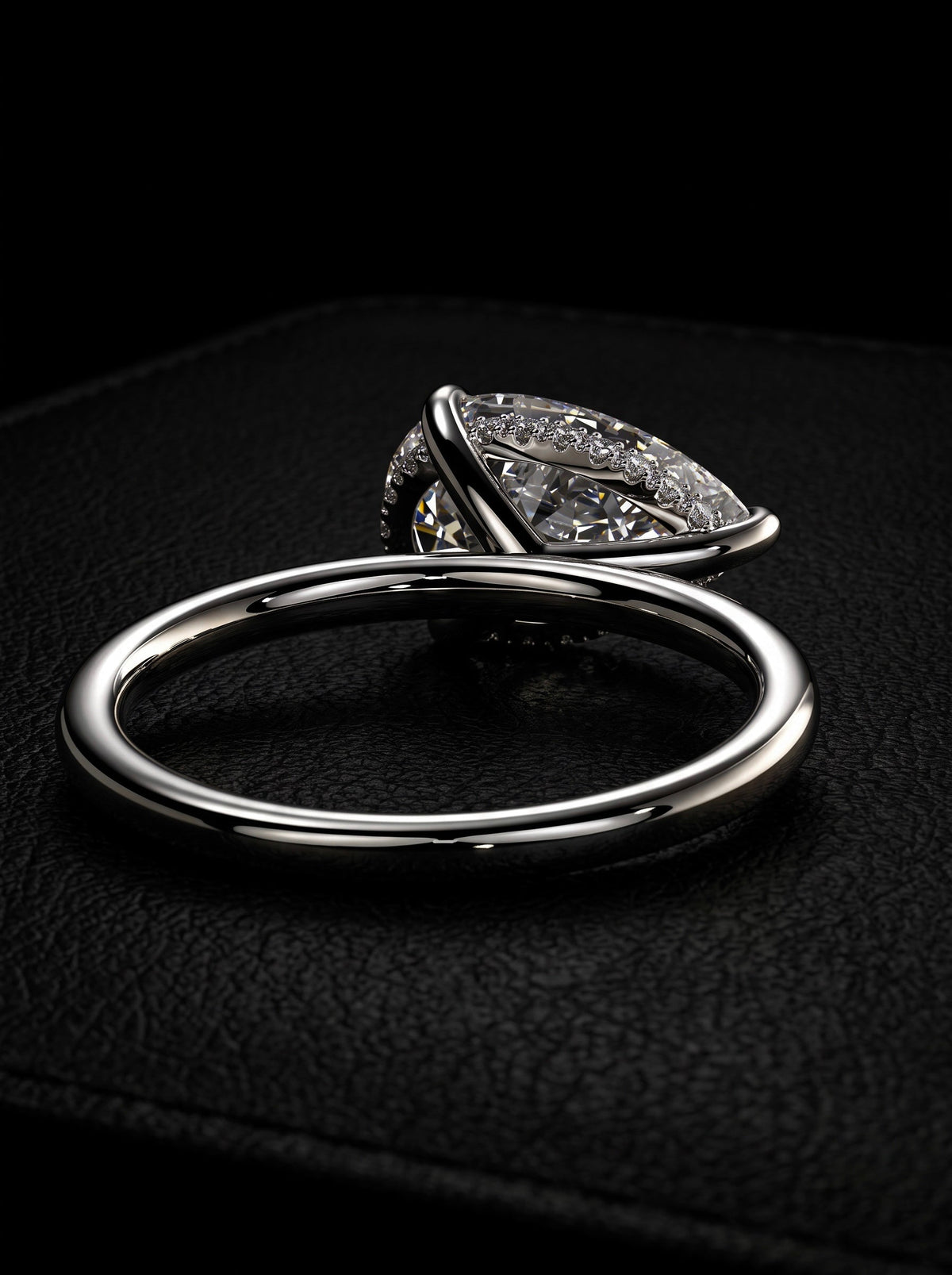 3.0ct Pear-Cut East–West Solitaire MG ESSENCE