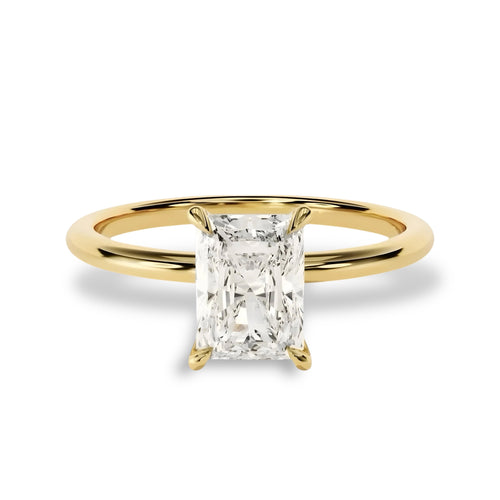 3.0ct Radiant Cut Solitaire Ring MG Essence