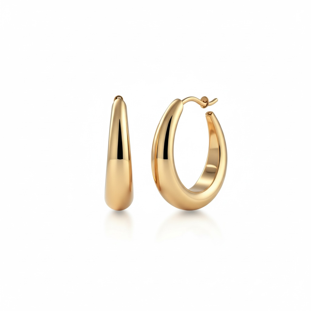 Classic 2.5mm Solid 9K Yellow Gold Hoop Earrings – Timeless Everyday Luxury