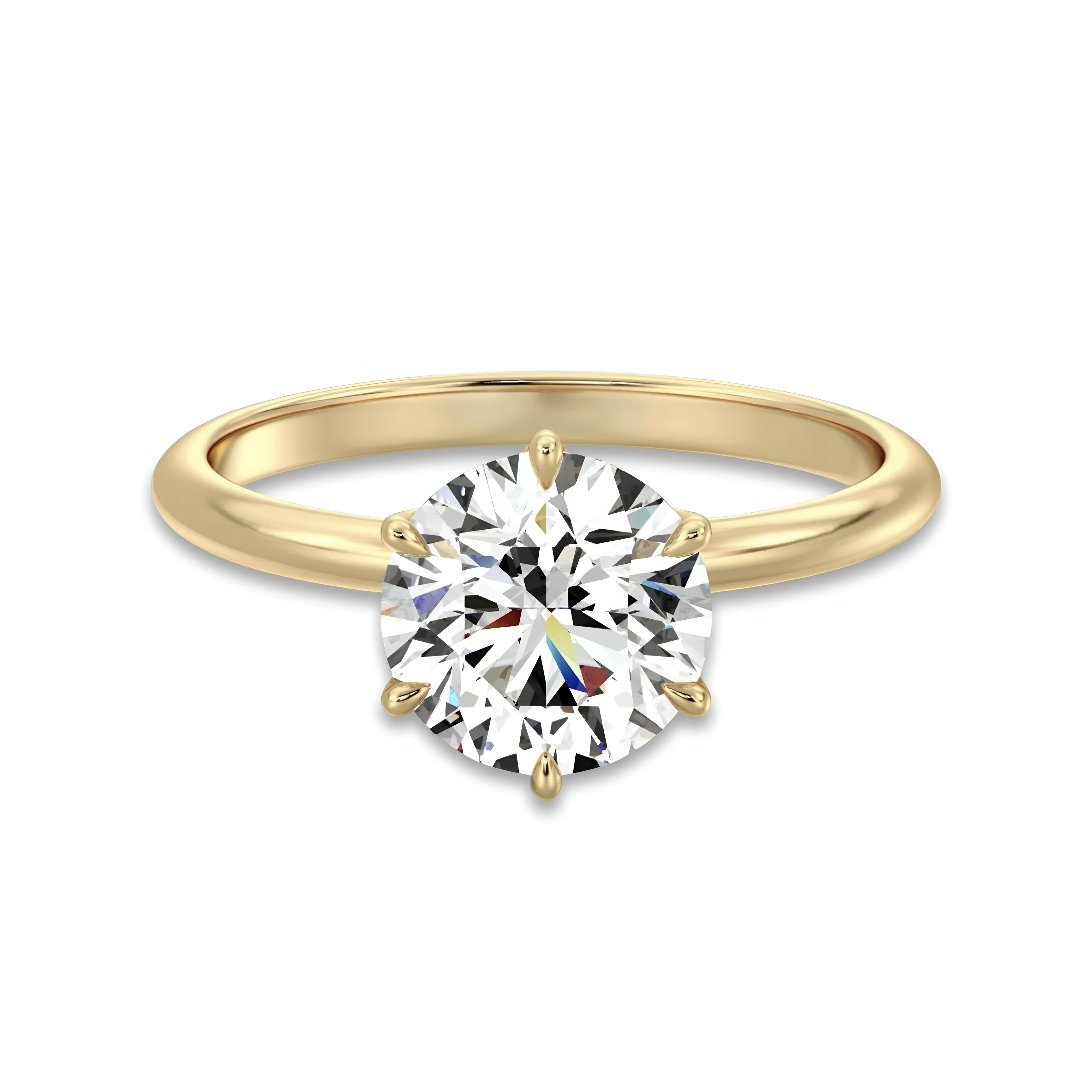 MG Aurion™ 3.0ct Round Brilliant Solitaire Ring – 9ct / 14ct / 18ct Gold