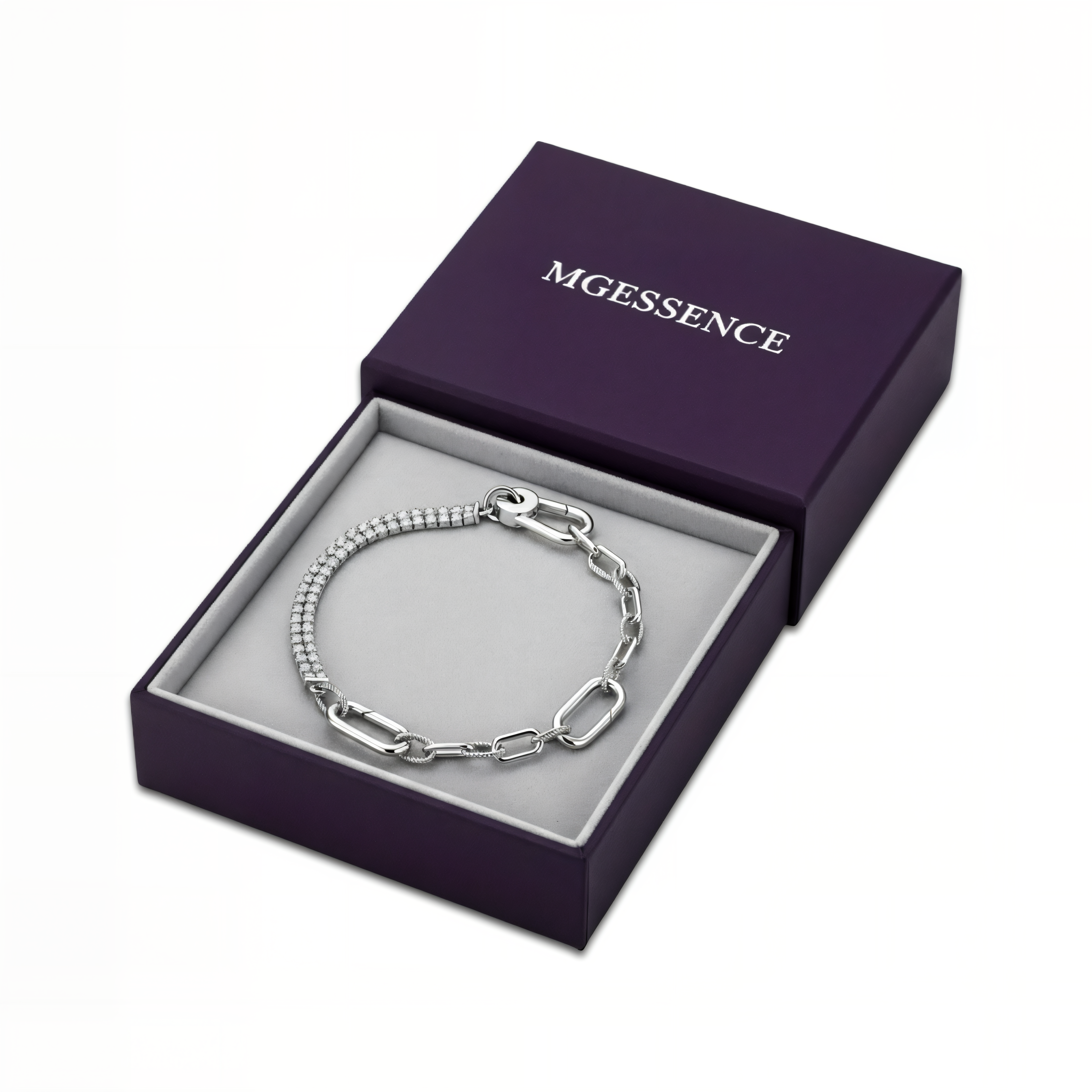 Two-Tone Pavé Link Bracelet