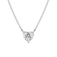 2.0ct Heart Solitaire Necklace