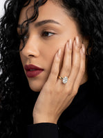 3.0ct Oval Cut Hidden Halo Solitaire Ring – 3.5mm Band