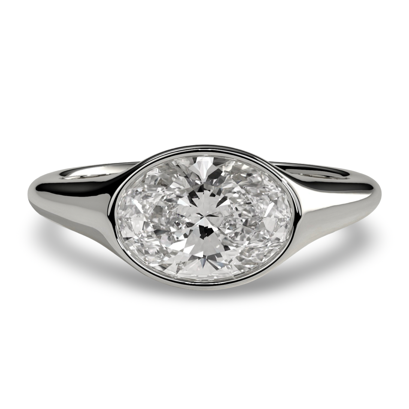 The Atlas East–West Band in Sterling Silver