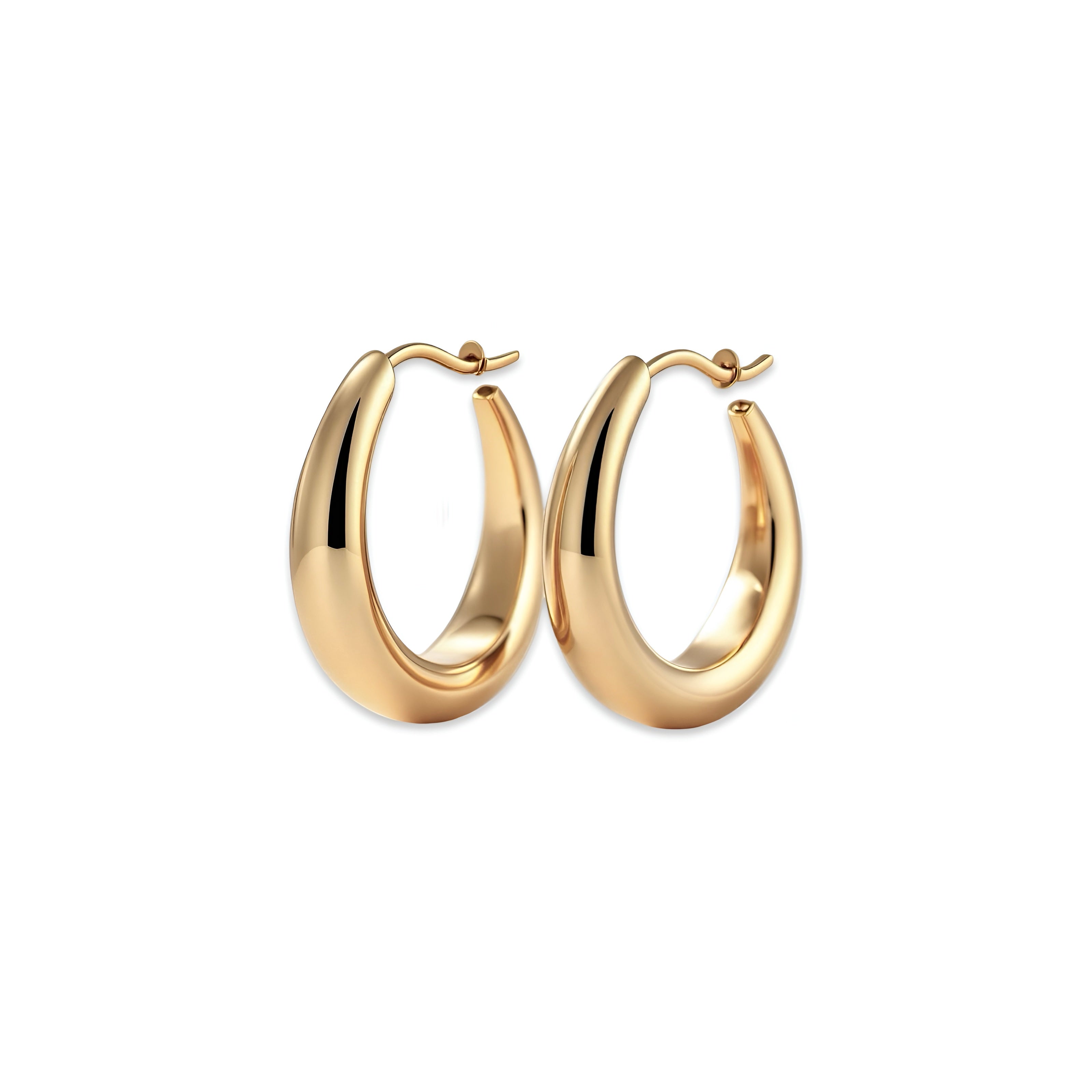 Classic 2.5mm Solid 9K Yellow Gold Hoop Earrings – Timeless Everyday Luxury