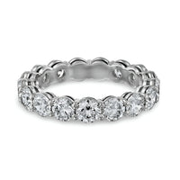 Round Brilliant Full Eternity Band – 0.50ct Per Stone | Sterling Silver