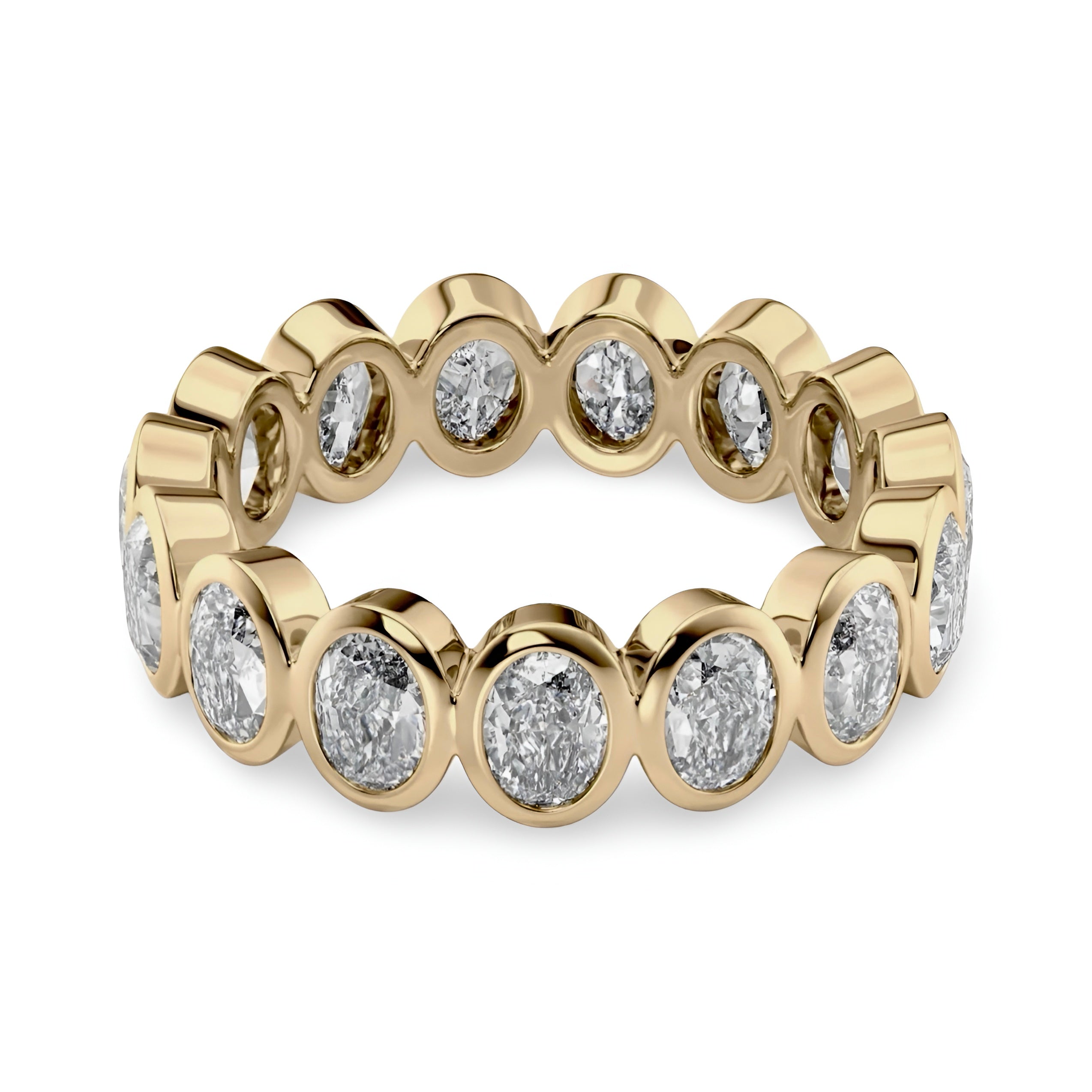 The Oval Bezel Eternity Line Band