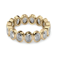 The Oval Bezel Eternity Line Band
