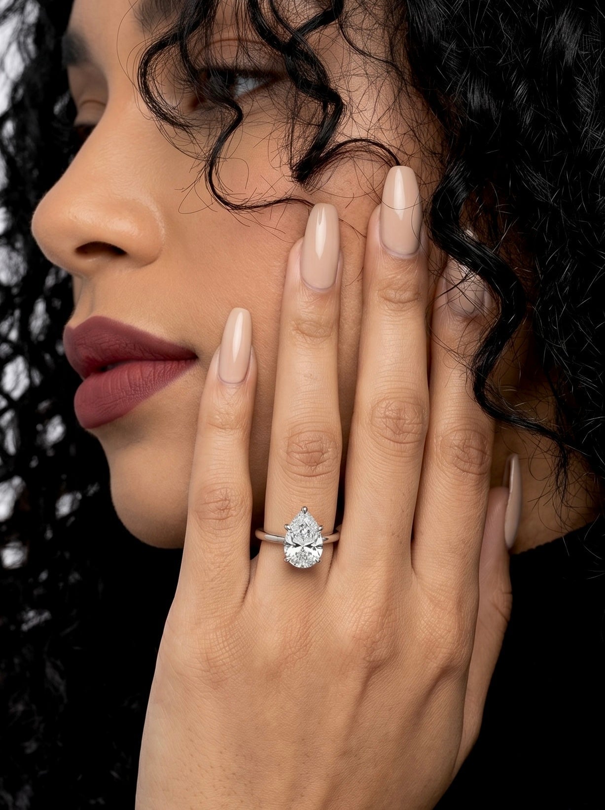 MG ESSENCE™️ – Aurelia 2.0ct Pear Solitaire Ring