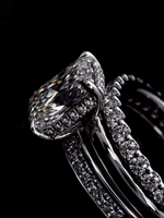 3.0CT Radiant-Cut Moissanite · Hidden Halo Solitaire · Pavé Band · Channel-Set Band
