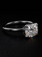 3.0ct Cushion-Cut East–West Solitaire