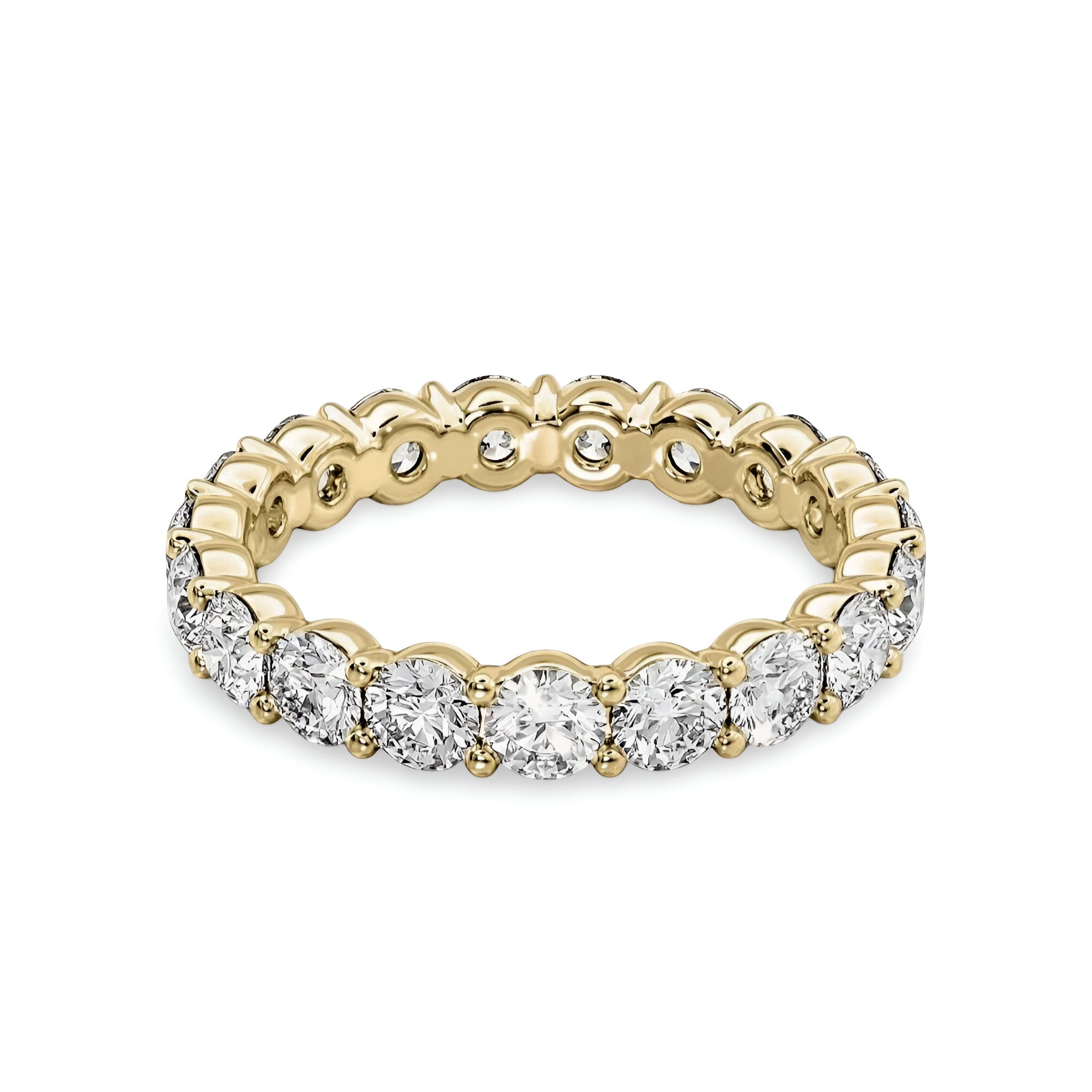 The Infinite Grace™ Round Cut Moissanite Eternity Band